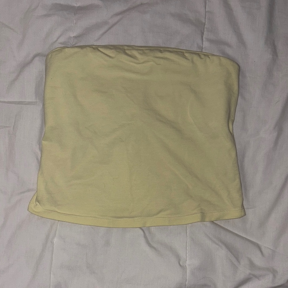 Free People Yellow Tube Top